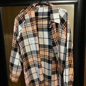 Orange and white flannel!